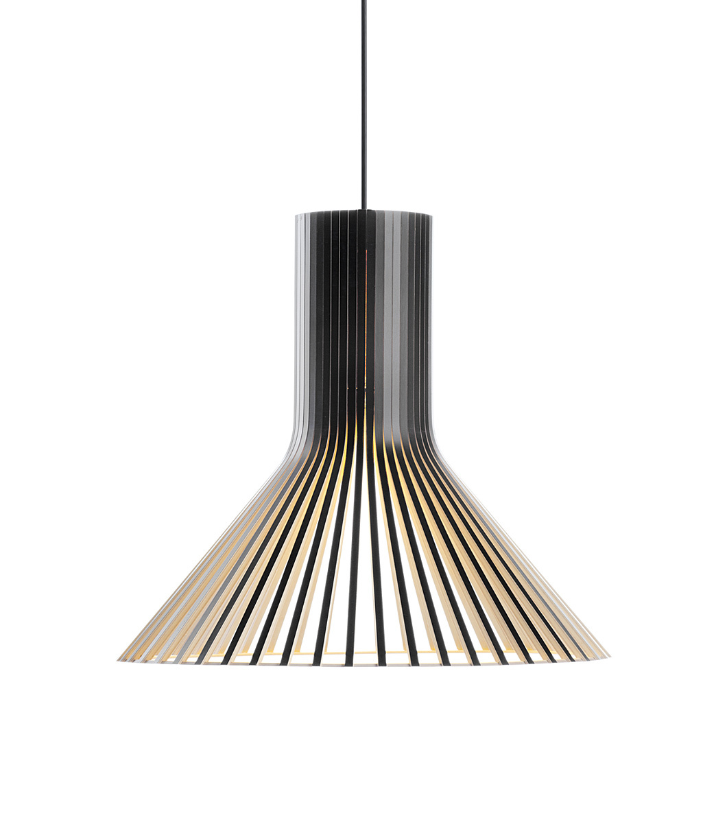 Puncto 4203 pendant lamp is available in black laminated