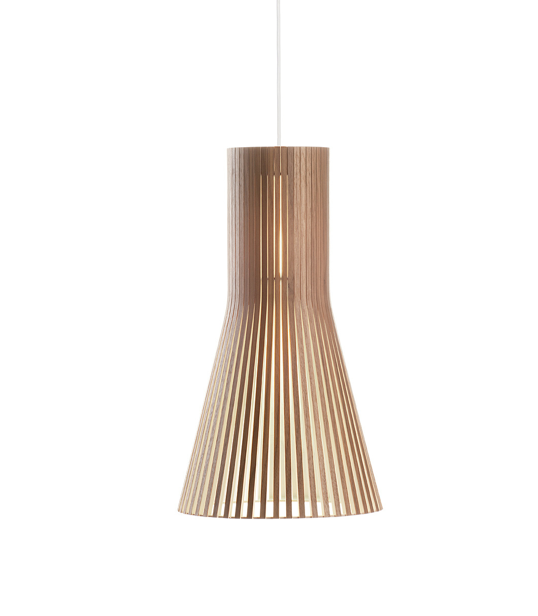 Secto Small 4201 pendant lamp is available in walnut veneer