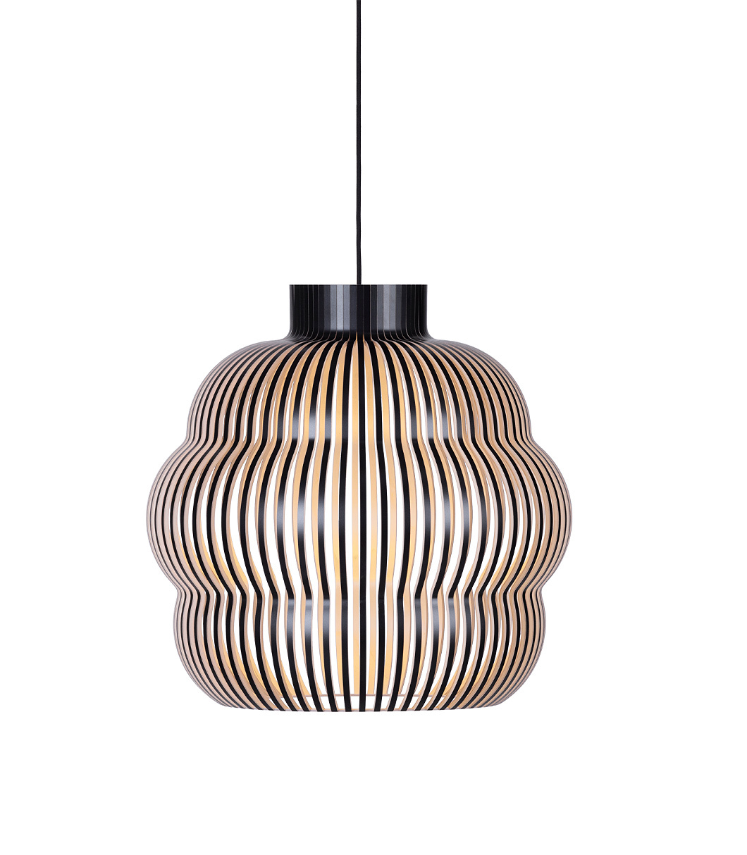 Kumulo 5200 pendant lamp is available in black laminated